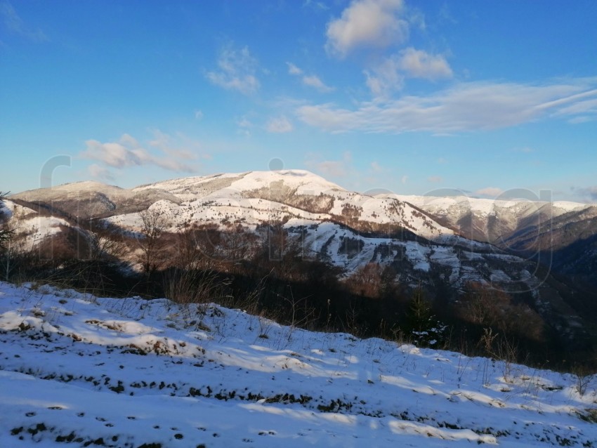 Montaña temporada de invierno