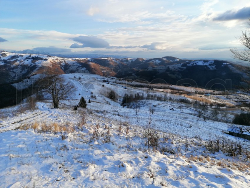 Paisaje de invierno Transilvania