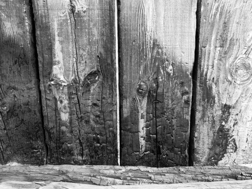 Tabla de madera quemada imagen en blanco negra