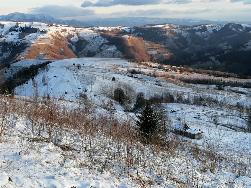 Hermoso paisaje de invierno