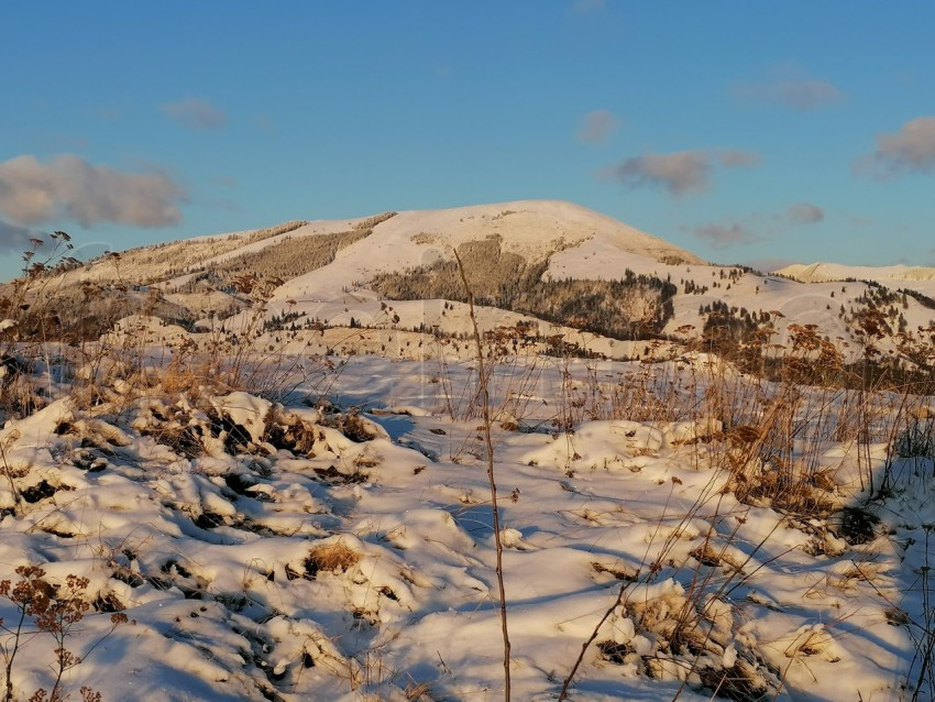 Paisaje de invierno montaña