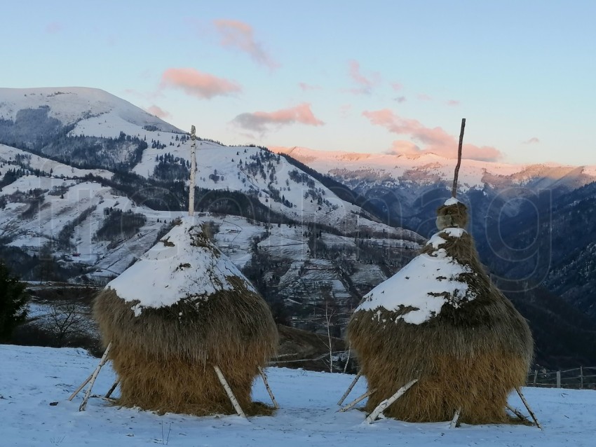 Hermoso paisaje de invierno