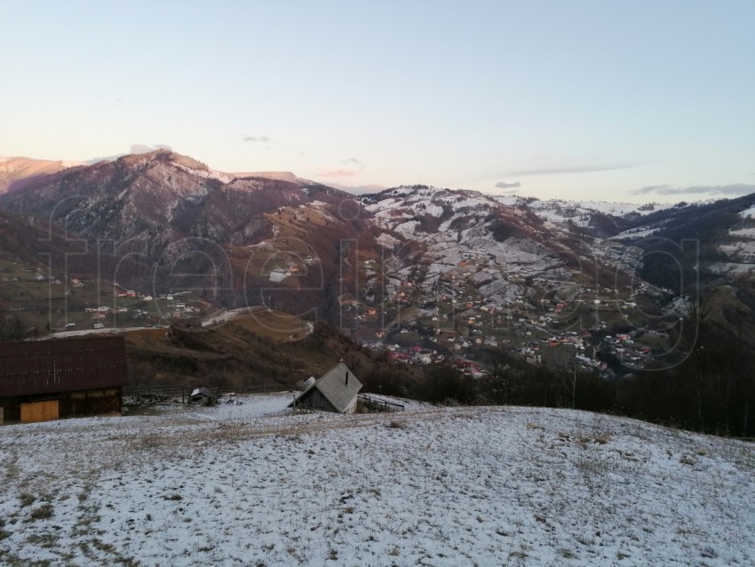 Paisaje de invierno montañas