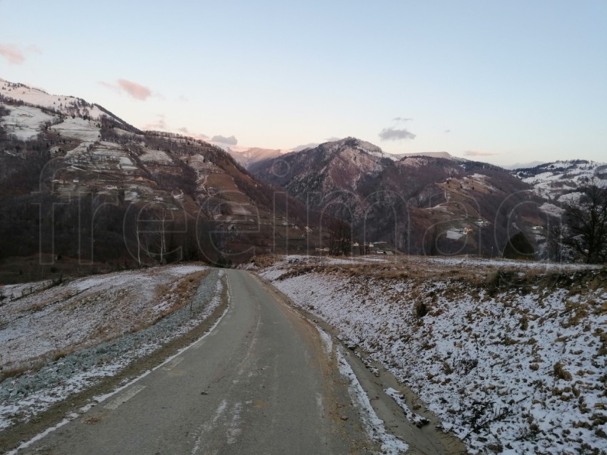 Imagen montaña paisaje de invierno