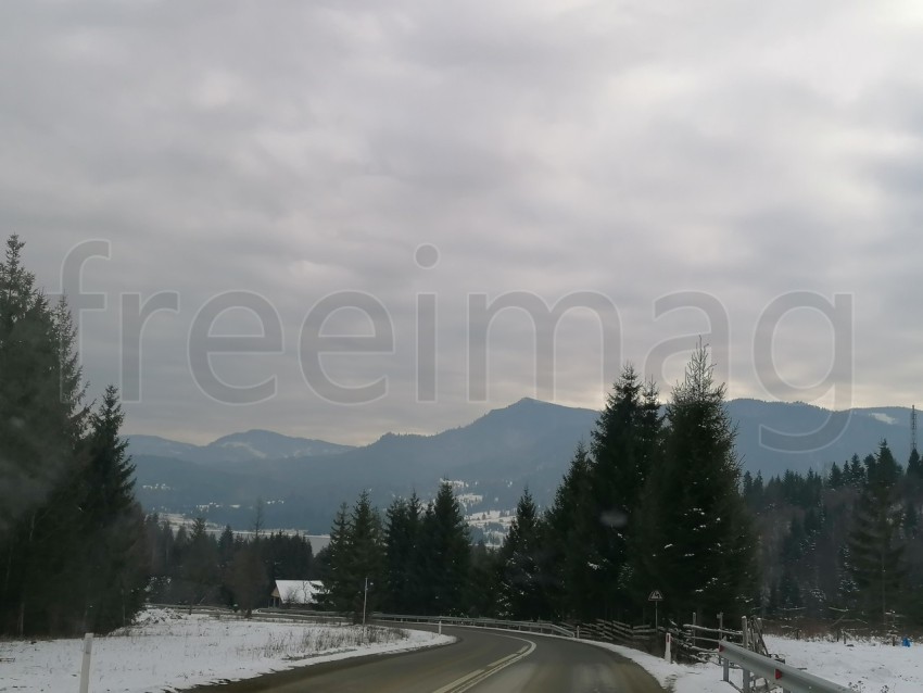 Imagen montaña naturaleza temporada de invierno