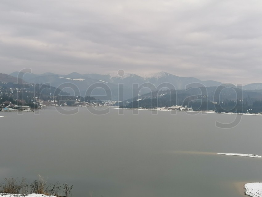 Lago temporada de invierno