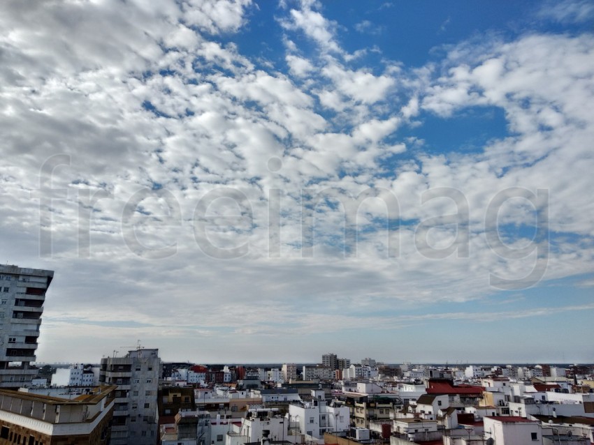 Vista panorámica de la ciudad de Huelva, Andalucía, España