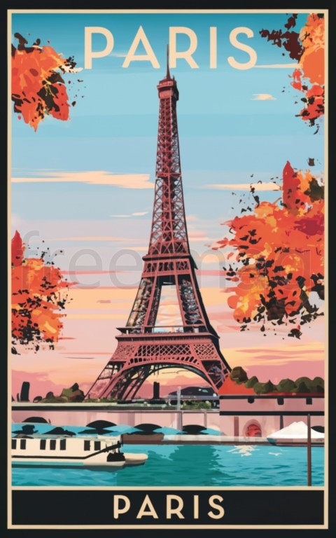 Ilustración, Cartel de viaje de París