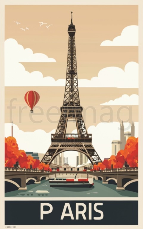 Ilustración, Cartel de viaje de París