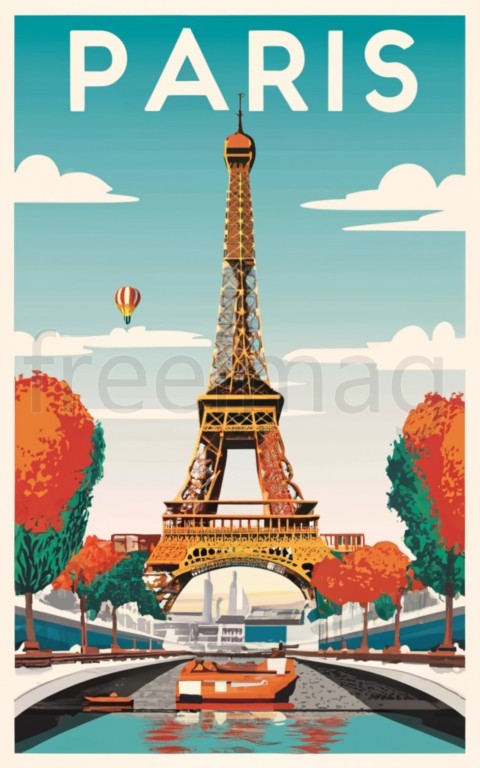 Ilustración, Cartel de viaje de París