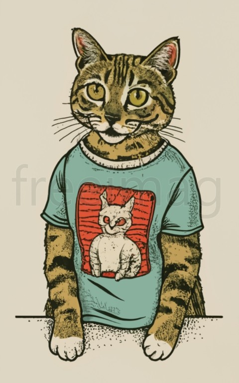 Catzilla vintage essential t shirt illustration