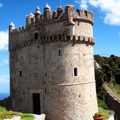 Paisaje torre castillo  Fantasía