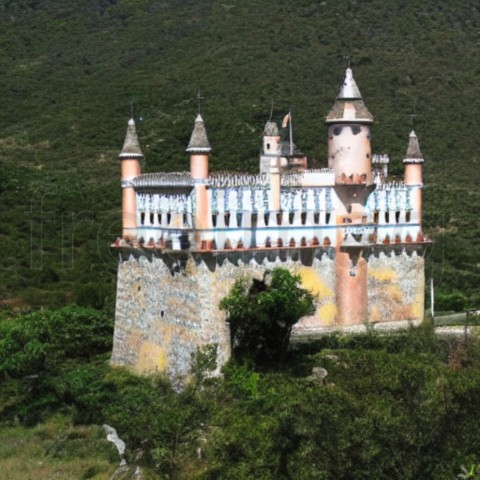 Dibujo Castillo Bosque Fantasía