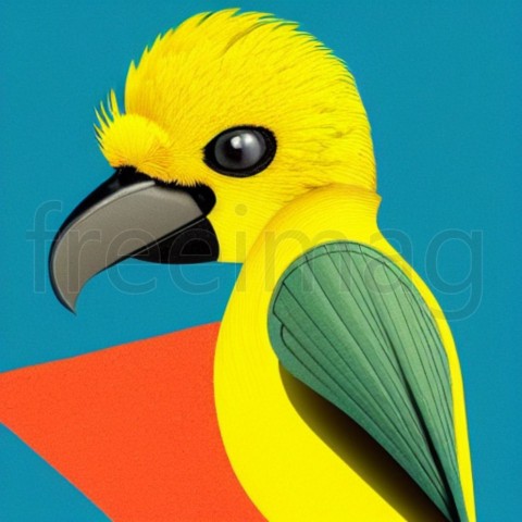 Dibujo Loro Guacamayo Amarillo