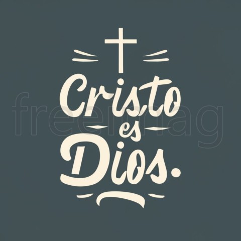 Cristo es DIOS, Imagen cristiana.