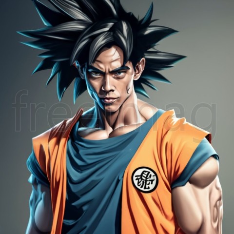 Imagen de Goku en 3d