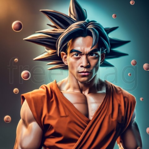 Imagen de Goku en 3d