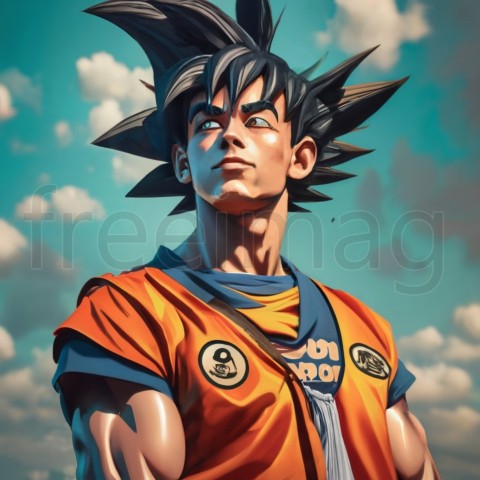 Imagen de Goku en 3d