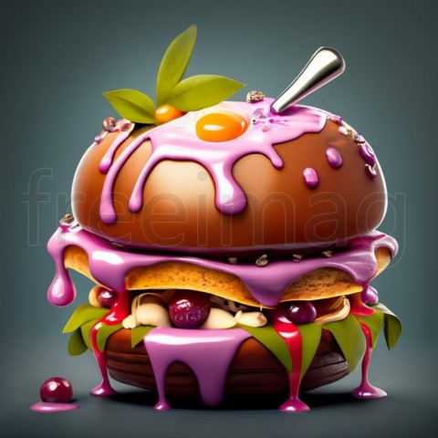 Hamburguesa Delicias tentadoras  Imagen 3D