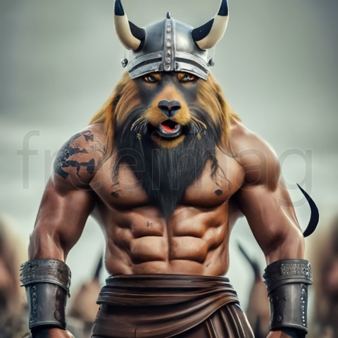 Imagen de un Vikingo masculino