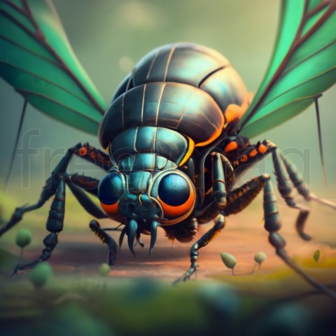 Imagen insecto grande, 3d, fantasía