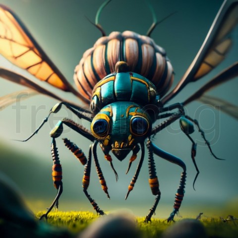 Imagen insecto grande, 3d, fantasía