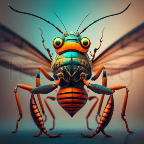 Imagen insecto grande, 3d, fantasía