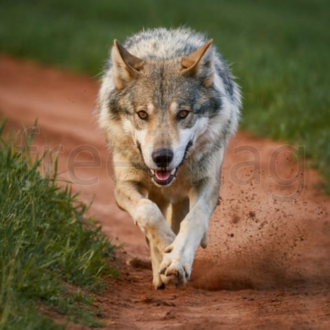 Imagen de lobo corriendo