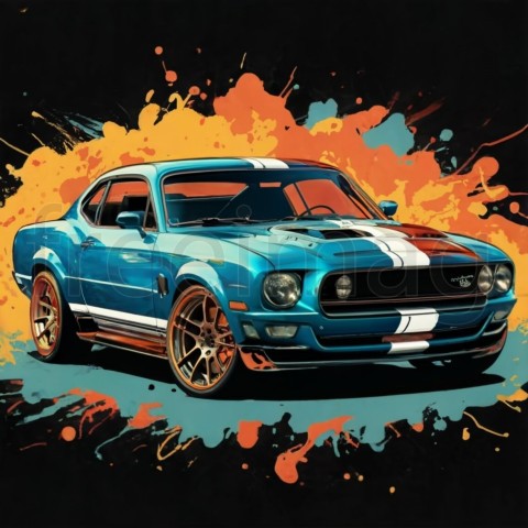 Imagen Ford Mustang poster, vibrant  o fondo de pantalla de móviles