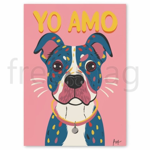 Yo amo mi perro poster