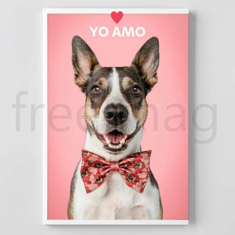 Yo amo mi perro poster