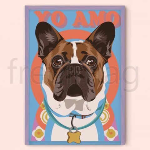 Yo amo mi perro poster