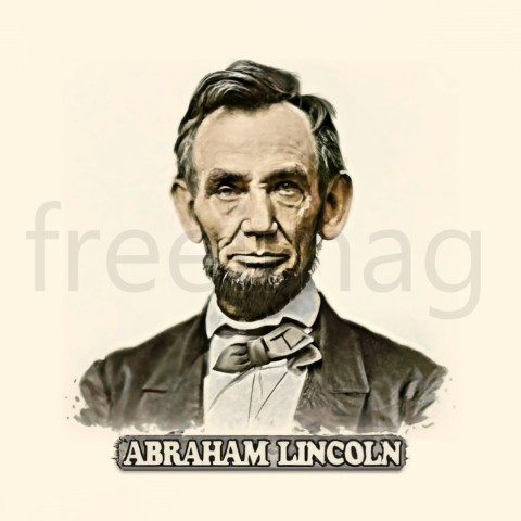 Imagen de  Abraham Lincoln presidente de los Estados Unidos  descarga de arte digital de alta calidad, para imprimir en póster