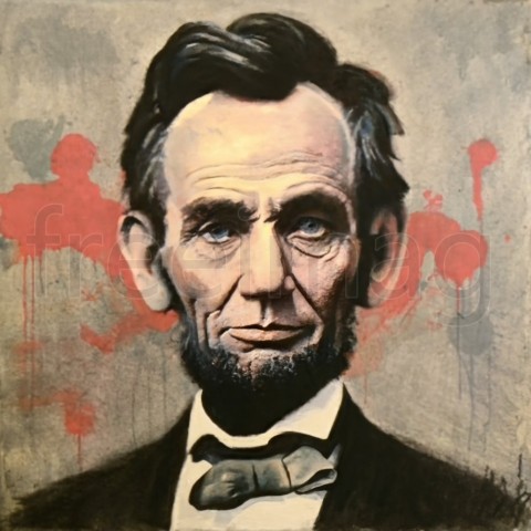 Imagen de  Abraham Lincoln presidente de los Estados Unidos  descarga de arte digital de alta calidad, para imprimir en póster