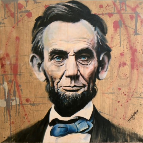 Imagen de  Abraham Lincoln presidente de los Estados Unidos  descarga de arte digital de alta calidad, para imprimir en póster