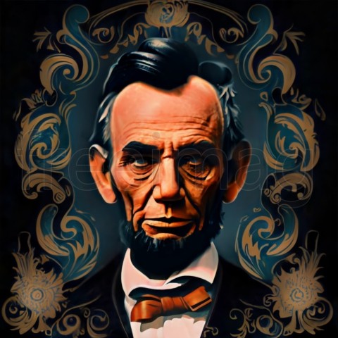 Imagen de  Abraham Lincoln presidente de los Estados Unidos  descarga de arte digital de alta calidad, para imprimir en póster