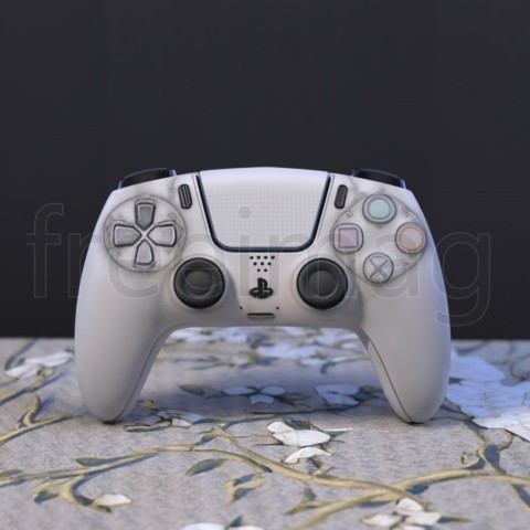 Imagen de un mando PlayStation 5 de color blanco