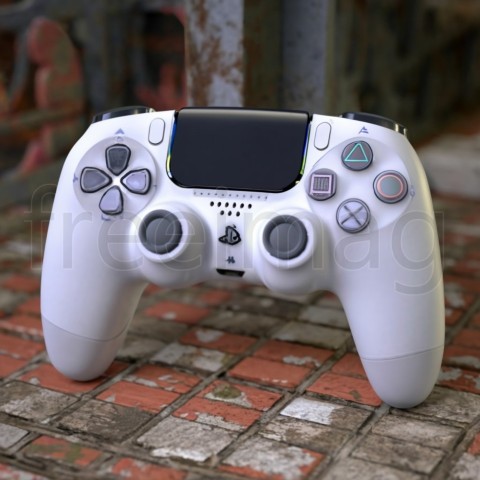 Imagen de un mando PlayStation 5 de color blanco